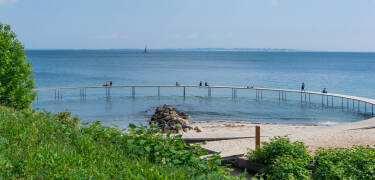 Enjoy the scenery around the Infinite bridge, which is beautifully situated by the Varna Palace.