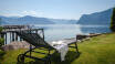 Gönnen Sie sich das Sogna Spa oder entspannen Sie sich und genießen Sie den Blick auf den Fjord von einer Sonnenliege im Garten.