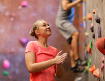 A bouldering wall and a games room will delight guests young and old.
