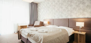 Choose from a variety of comfortable rooms and spacious apartments for a relaxing stay.