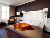 Die schönen, komfortablen Zimmer bieten Ihnen eine komfortable Umgebung während Ihres Aufenthalts in Sandefjord.