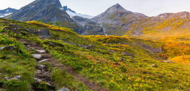 Das Havila Hotel Ivar Aasen liegt perfekt, um die alpinen Landschaften der Region zu erkunden.