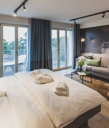 Moderne, geräumige Appartements für Paare, kleine und große Familien, alle in einem einzigartigen Design und mit allem Komfort ausgestattet.