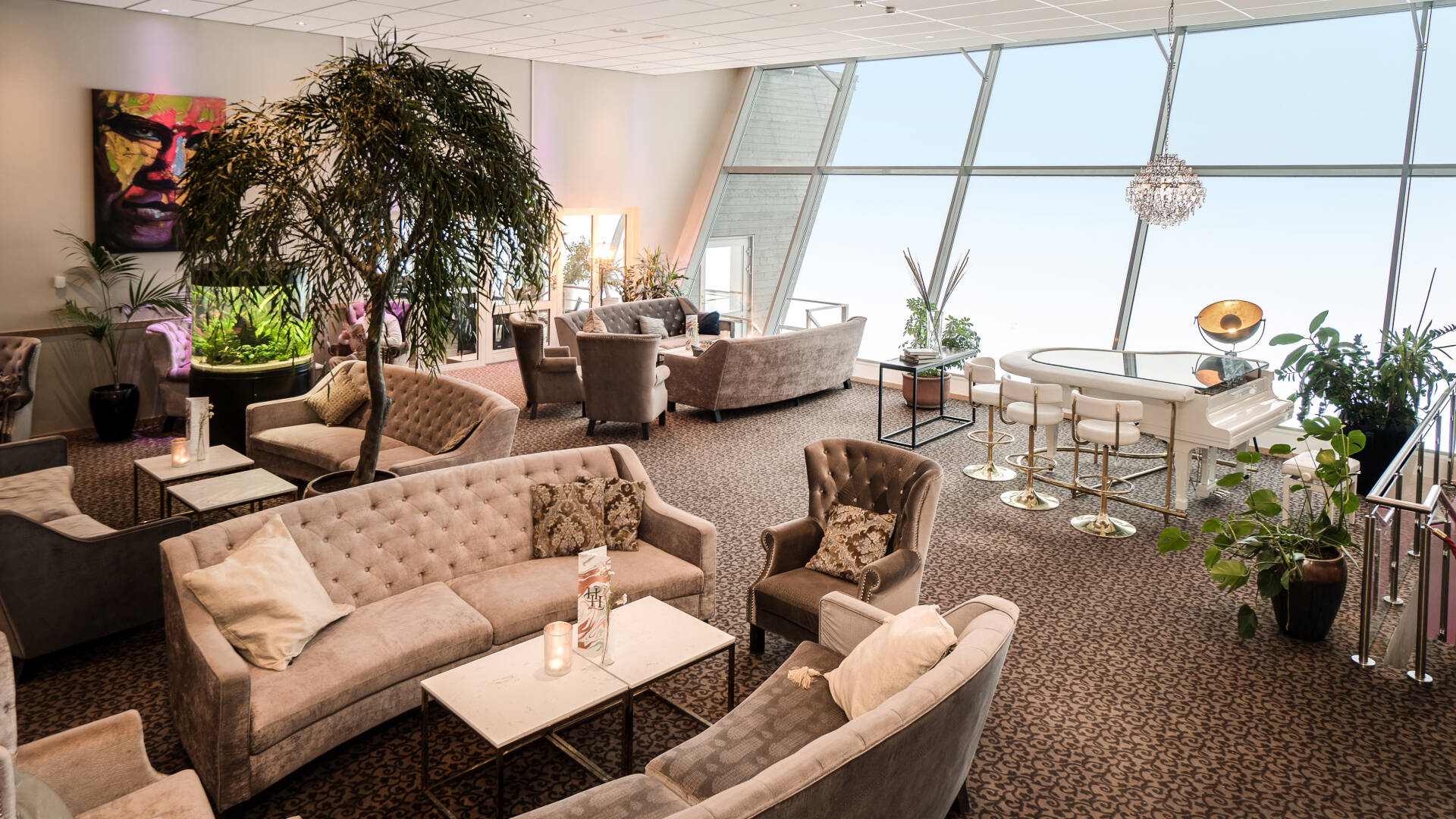 Flott utsikt fra hotellet.