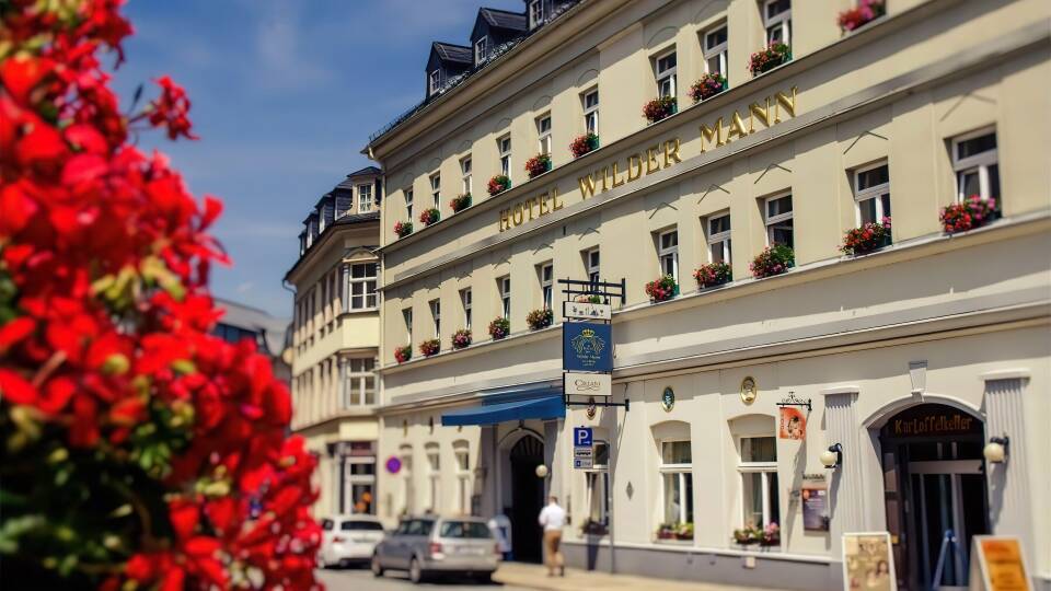 4 stjernet hotel med stilfuld atmosfære direkte i den historiske bymidte af Annaberg-Buchholz