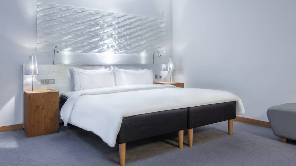 Die Hotelzimmer im Radisson Blu Malmö sind mit ihren 42 Metern elegant und geräumig.