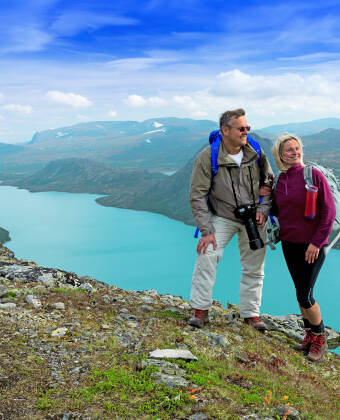 Besseggen is one of Norway's most popular hiking trails, with over 30,000 visitors each year.