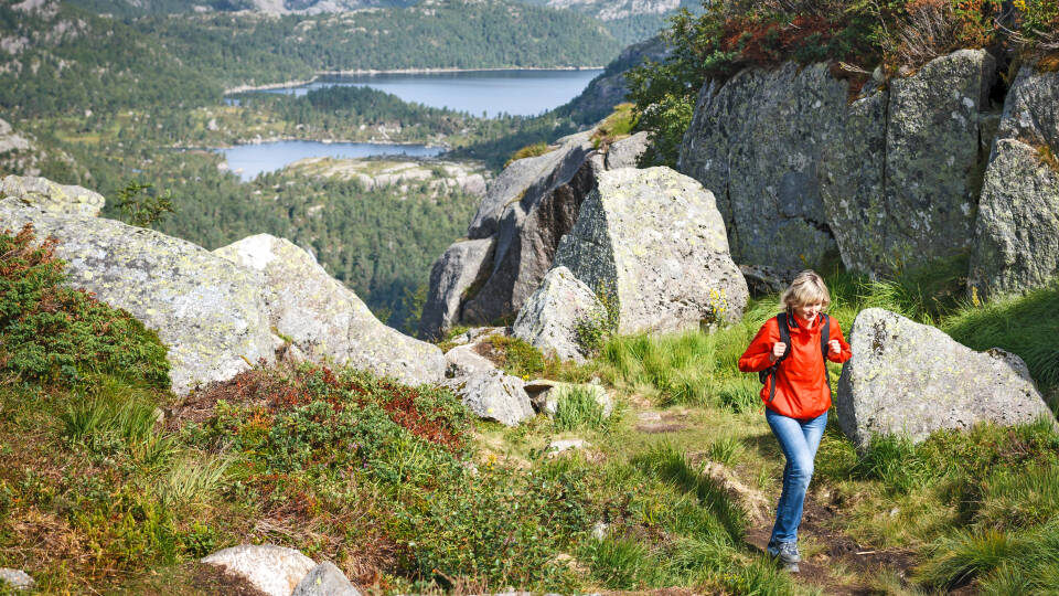 Der er oplevelser for enhver smag i den norske natur om sommeren, f.eks. vandreture.