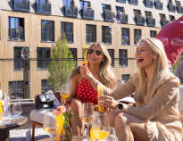 Enjoy a refreshment outdoors on the Courtyard Terrace.