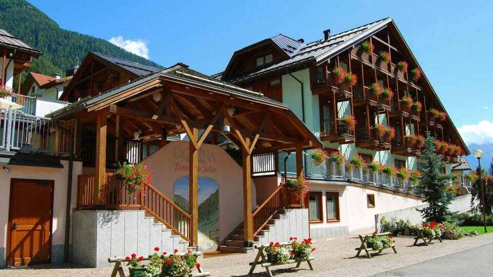 Hotel Parco dello Stelvio is surrounded by beautiful countryside at the foot of the Ortles Alps in Cogolo di Pejo in northern Italy.