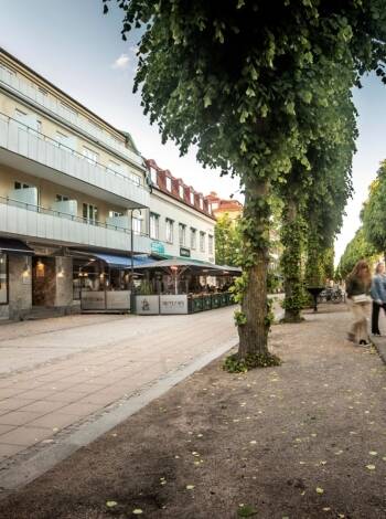 Hotellet er et lite og sjarmerende hotell med sentral beliggenhet på gågaten i Trollhättan.