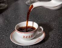 Hotellet tilbyr kaffe og te om ettermiddagen med hjemmelagde kjeks og andre delikatesser.
