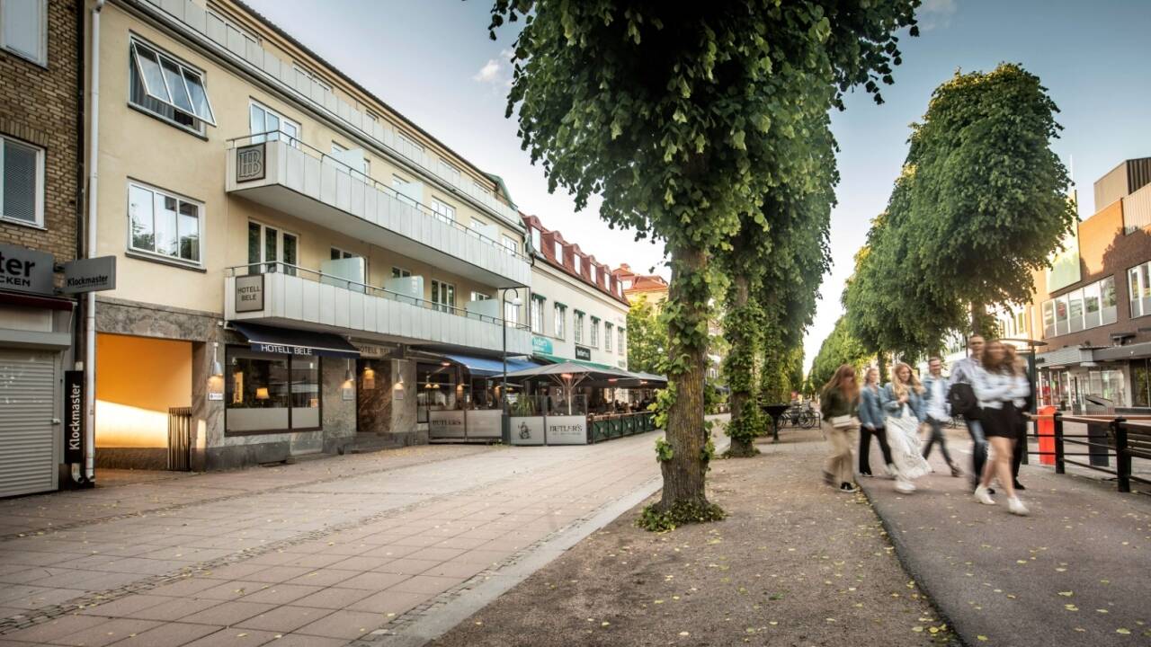 Das Hotel ist ein kleines, charmantes Hotel mit zentraler Lage in der Fußgängerzone in Trollhättan.