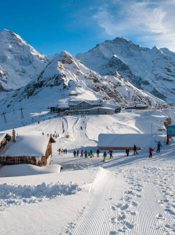 Skiløb på Titlis eller nyd familievenlige pister tæt på landsbyen.