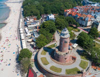 Explore the coast and visit Kolobrzeg, the famous spa town.