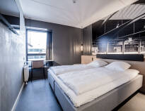 Værelserne på Zleep Hotel Aarhus Skejby er smukke og giver en dejlig, rolig atmosfære.