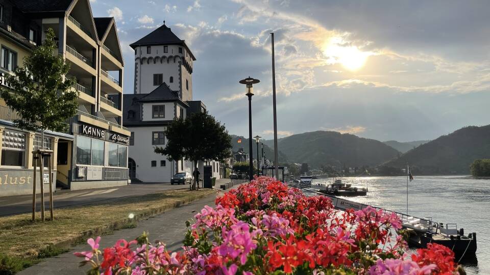 Das Hotel liegt Idyllisch an der Rheinpromenade in der charmanten Stadt Boppard.