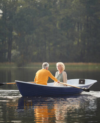 Hire a boat for a romantic trip on the river.