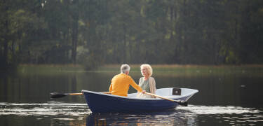 Hire a boat for a romantic trip on the river.