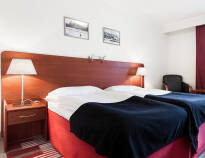 The comfortable double rooms provide a good night's sleep.