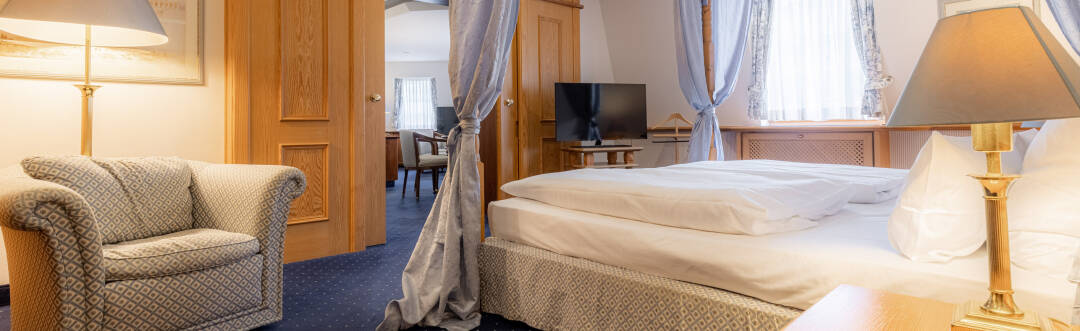 Die Hotelzimmer bieten stilvoll und modern jeglichen Komfort für Ihren Aufenthalt.