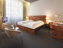 You will feel at home in one of the elegantly designed rooms.