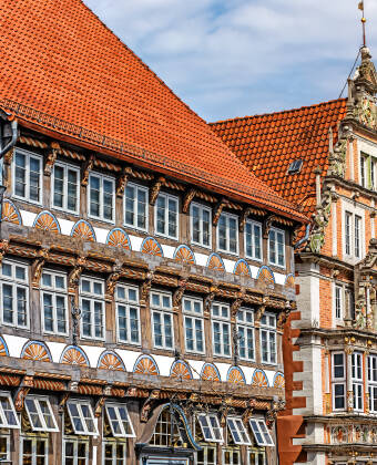 Bli imponert over den vakre arkitekturen til Weser-renessansen