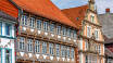 I staden väntar mycket vacker arkitektur från Weser-renässansen