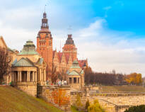 Tag på sightseeing i Stettin og oplev bl.a. Hertugslottet, Hakenterasserne, det smukke nationalmuseum og domkirken.