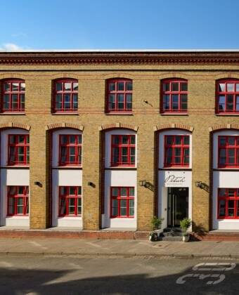 The hotel is located in a listed brickworks that is over 100 years old.