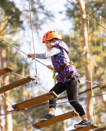 Begeben Sie sich auf Abenteuerjagd im Kungsbygget Äventyrspark, der nur eine kurze Autofahrt entfernt liegt.