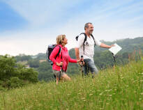 You will find a large and varied selection of marked hiking trails.