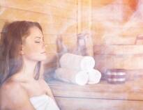 In addition to the pool, the wellness area also offers a Finnish sauna and a special 'Danarium' steam bath.