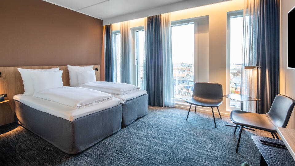 Comwell Portside is a brand new and trendy hotel in Nordhavn, near the centre of Copenhagen.