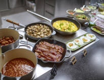 The hotel treats guests to a very good buffet breakfast.