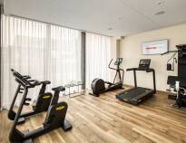 A gym, sauna and steam room are available in the wellness area.