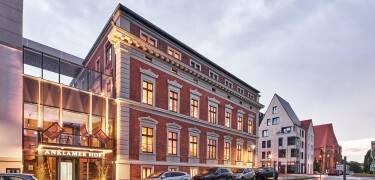 Das Hotel Anklamer Hof liegt im Zentrum der Hansestadt in einem alten Post- und Telegraphengebäude.