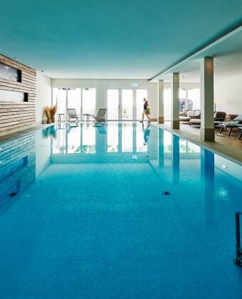 There is a delightful 600 m² wellness area with space for relaxation.