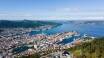 Head up Fløyen Mountain for hiking and stunning views of Bergen