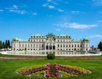 Belvedere-slottet imponerer med sin enestående wienske arkitektur.