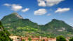 Explore the beautiful landscapes around Lake Garda.