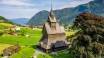 Visit the historical monuments: Hopperstad Stave Church, Hove Stone Church and Norway's tallest statue of the saga king Fridtjov.