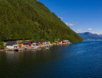 The hotel is located near the longest Norwegian fjord, Sognefjorden.