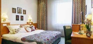 Hotellet har en unik inredning