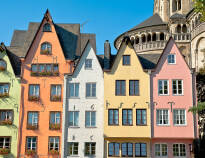 Cologne's charming old town invites you for a pleasant stroll.