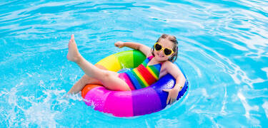 Hotellet är väldigt barnvänligt och det finns 25 familjerum samt en separat barnpool