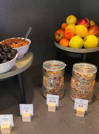 Start the day with a healthy breakfast before you head out to explore the city.
