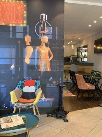 Throughout the hotel you will encounter art.