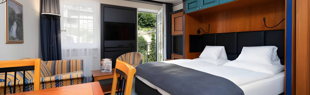MONDI Hotel Bellevue Gastein har romslige 4-stjerners rom og leiligheter.