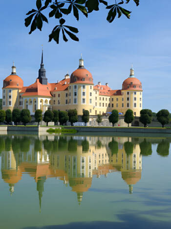 Moritzburgs Slott är ett imponerande jaktslott byggt på 1500-talet och beläget i fantastisk natur.